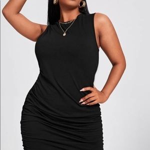 Plus Drawstring Side Tank Dress